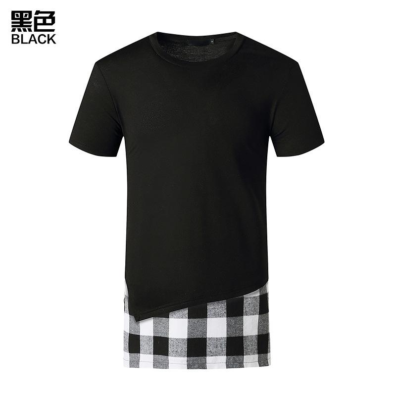 Men's Trend-Setters Hip-Hop Long Round Neck T-shirt