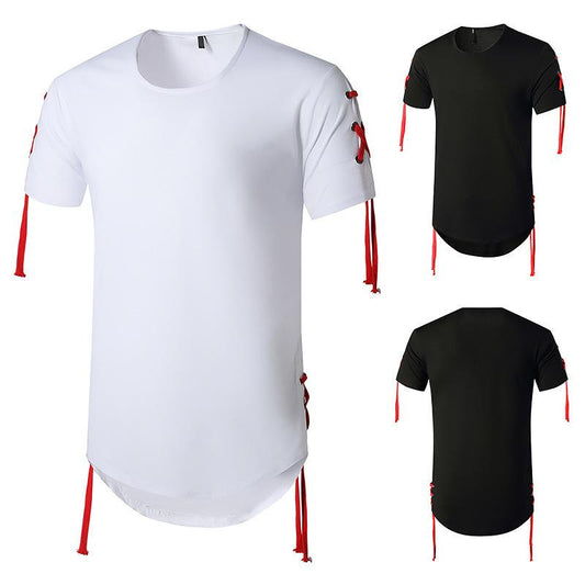 Men's Trend-Setters Hip-Hop Long Round Neck T-shirt