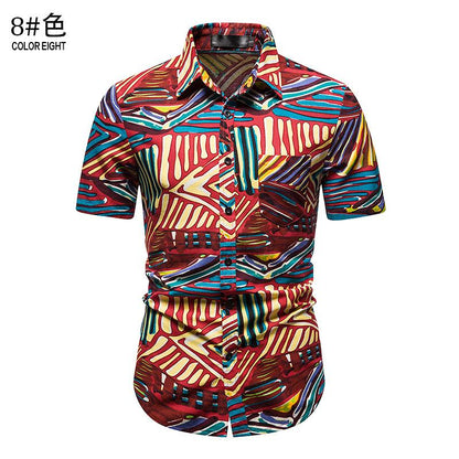 Men's Hawaii Casual Turndown Short Beach Shirts