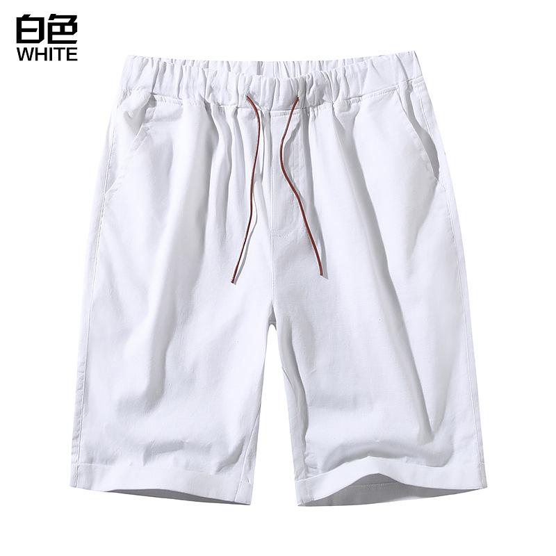 Men's Linen Casual Drawstring Beach Shorts