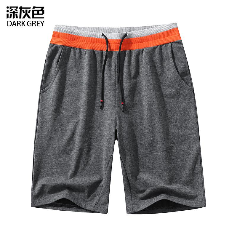 Men's Casual Cotton Elasticity Jogging Sports Drawstring  Knitting Shorts