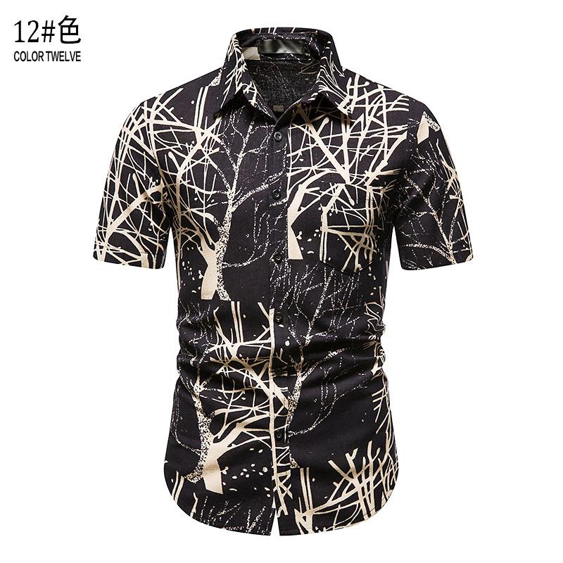 Men's Hawaii Casual Turndown Short Beach Shirts