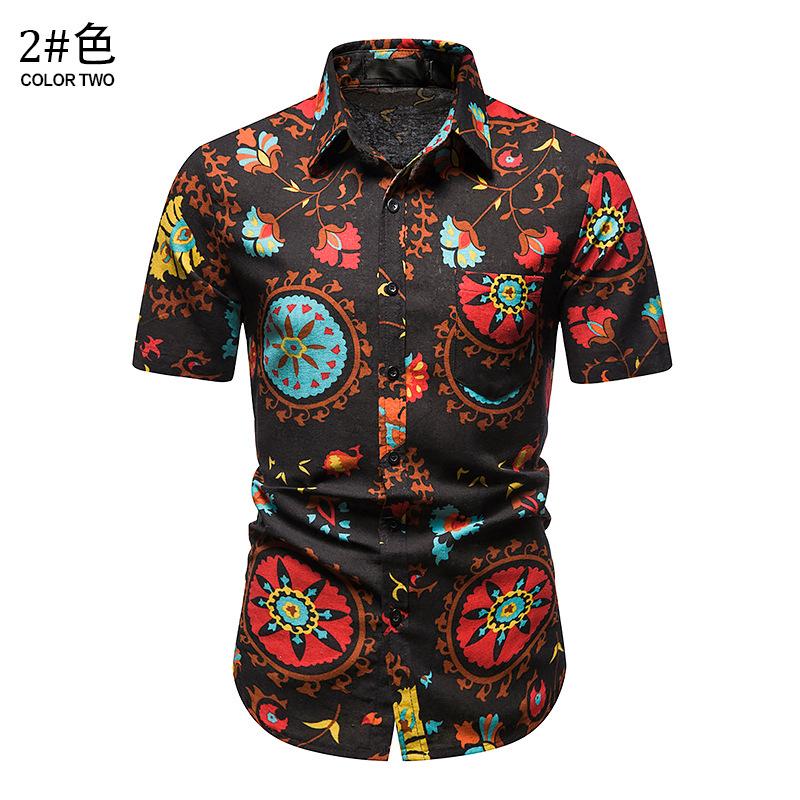 Men's Hawaii Casual Turndown Short Beach Shirts