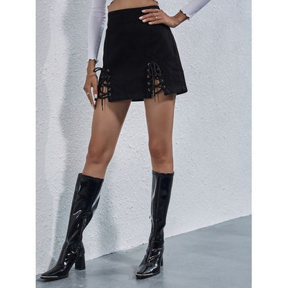 Ins Fashion Loose Cross-tied Short Women Skirts