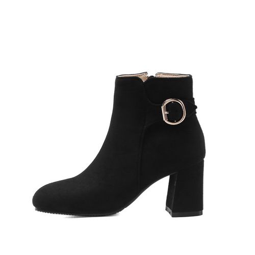 Buckle Women's High Heeled Ankle Boots