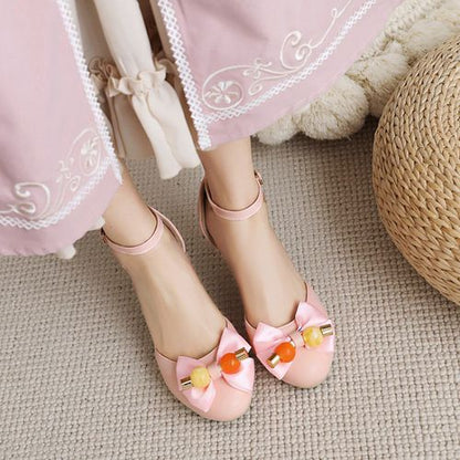 Women's Bow Tie Mary Jane HighHeels Sandals