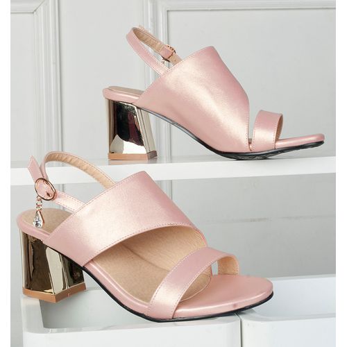 Women Slingbacks High Heel Chunky Sandals