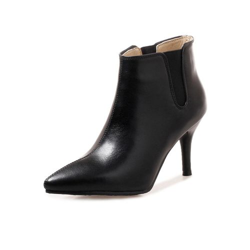 Pointed Toe Women's High Heeled Chelsea Boots