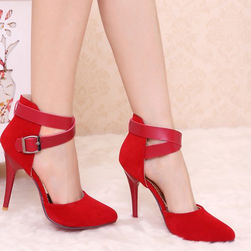 Women Pointed Toe High Heel Stiletto Sandals