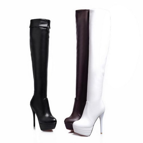 Women High Heel Platform Stiletto Thigh High Boots