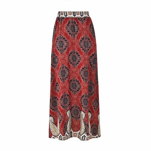 Fashion Printed Cross-tied Long Women Skirts