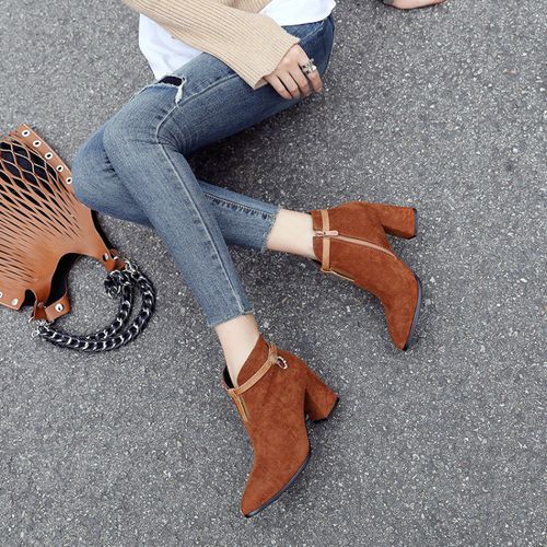 Women High Heels Stiletto Short Boots