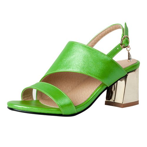 Women Slingbacks High Heel Chunky Sandals